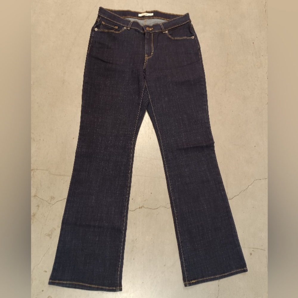 Levi's Classic Boot Cut Stretch Denim Jeans Dark Wash Size 29x32/8M